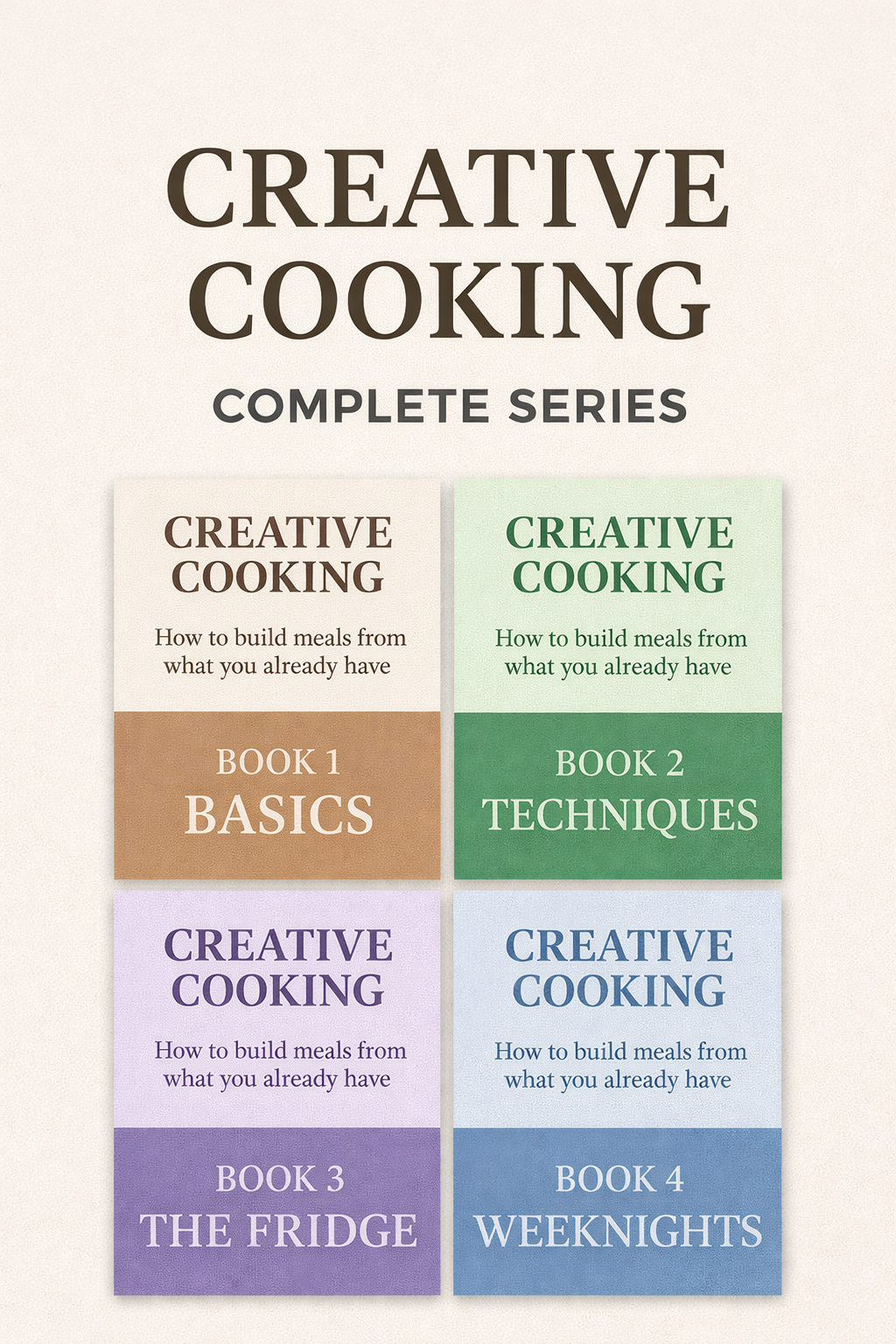 Creative Cooking Complete Series covers